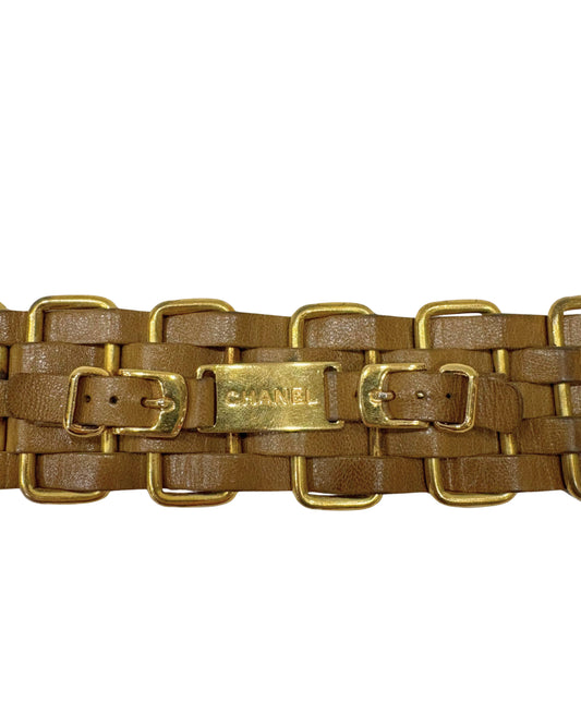 Bracelet Chanel en cuir