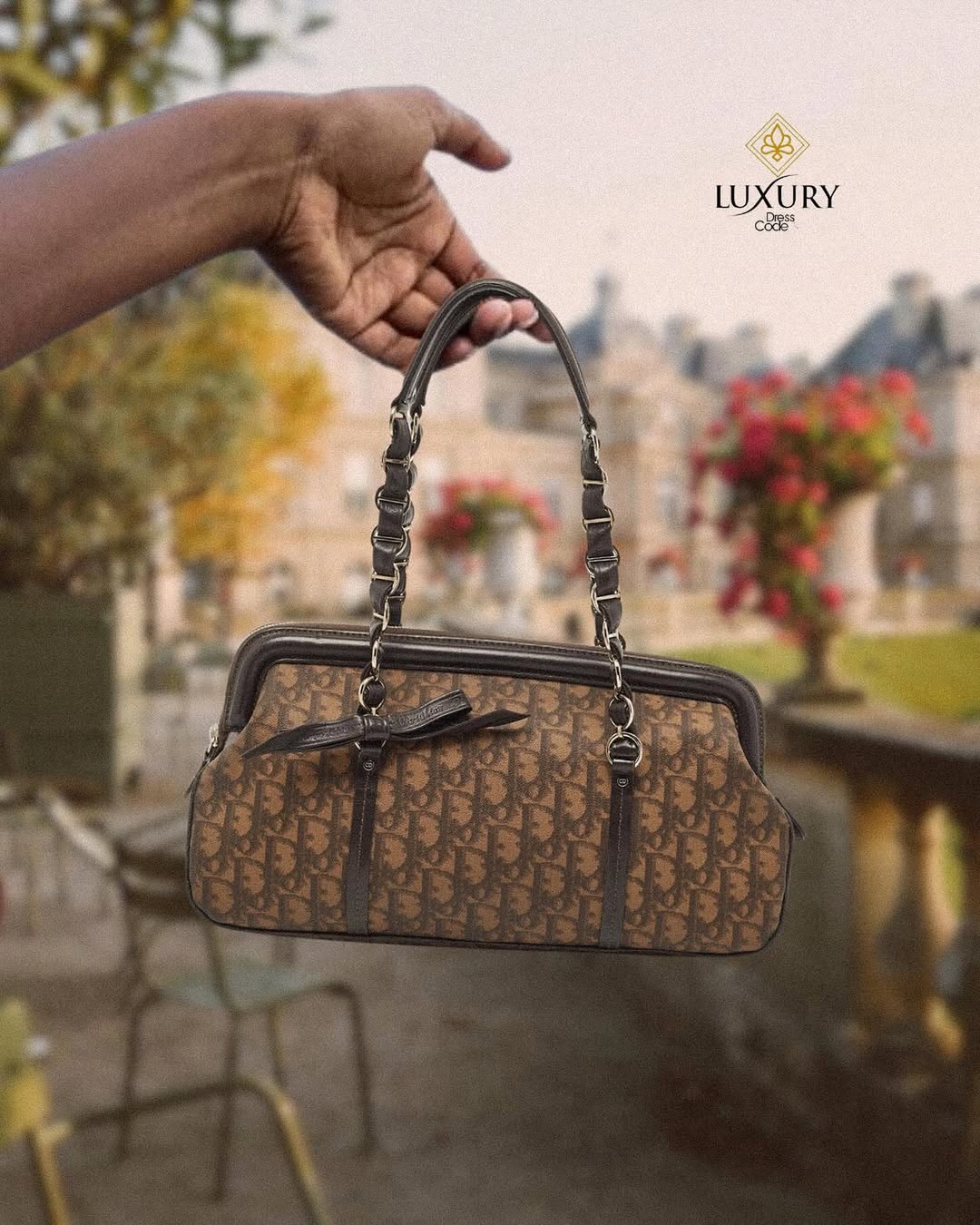 dior vintage bag monogram