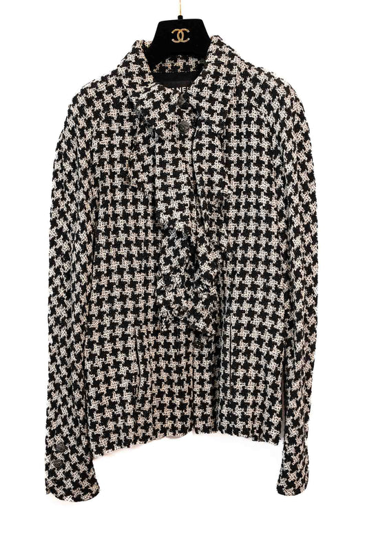 VESTE TWEED CHANEL PIED DE POULE
