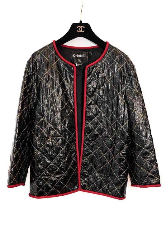 VESTE CUIR MATELASSE CHANEL