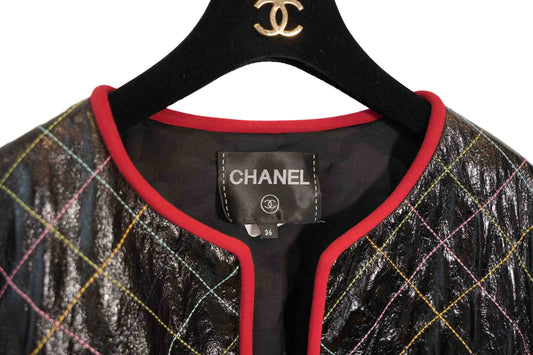 VESTE CUIR MATELASSE CHANEL