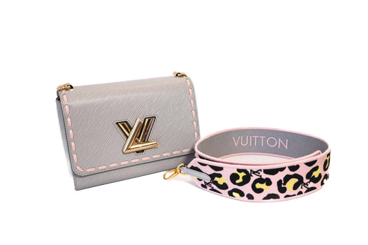 SAC TWIST LOUIS VUITTON CUIR EPI GRIS