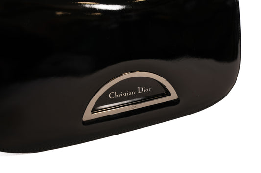 SAC DIOR MALICE CUIR VERNIS NOIR