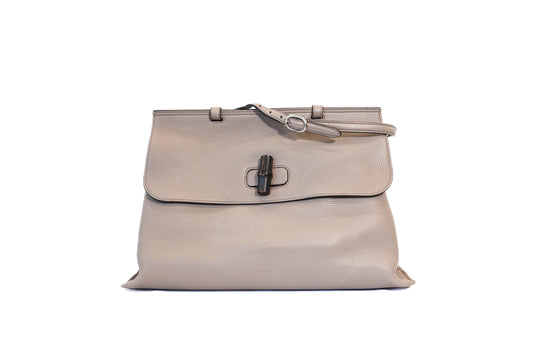 SAC GUCCI CUIR GRAINE GRIS