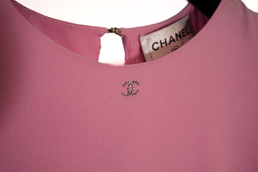 ROBE SOIE ROSE CHANEL
