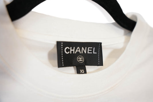 T. SHIRT EN COTON BLANC CHANEL